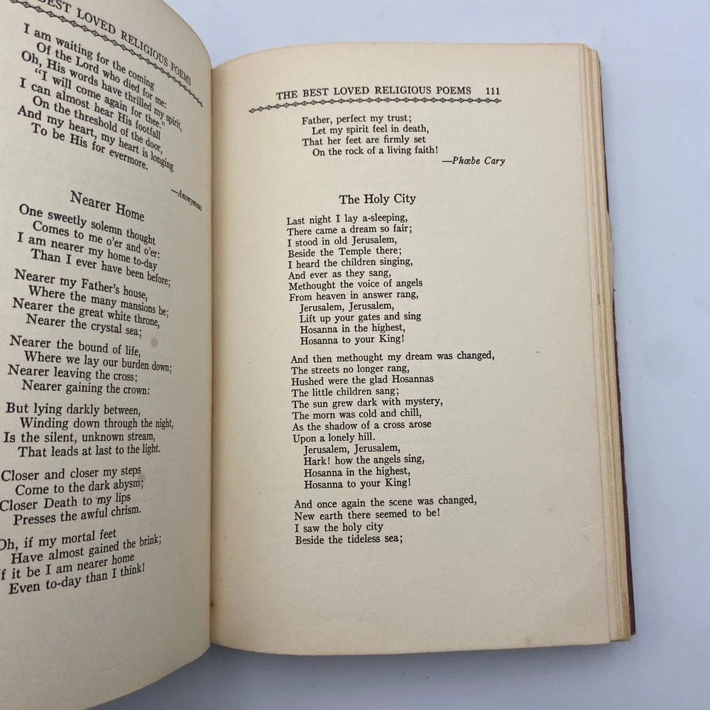 Best Loved Religious Poems‎ James Gilchrist Lawson 1933 Fleming H Revell Brown
